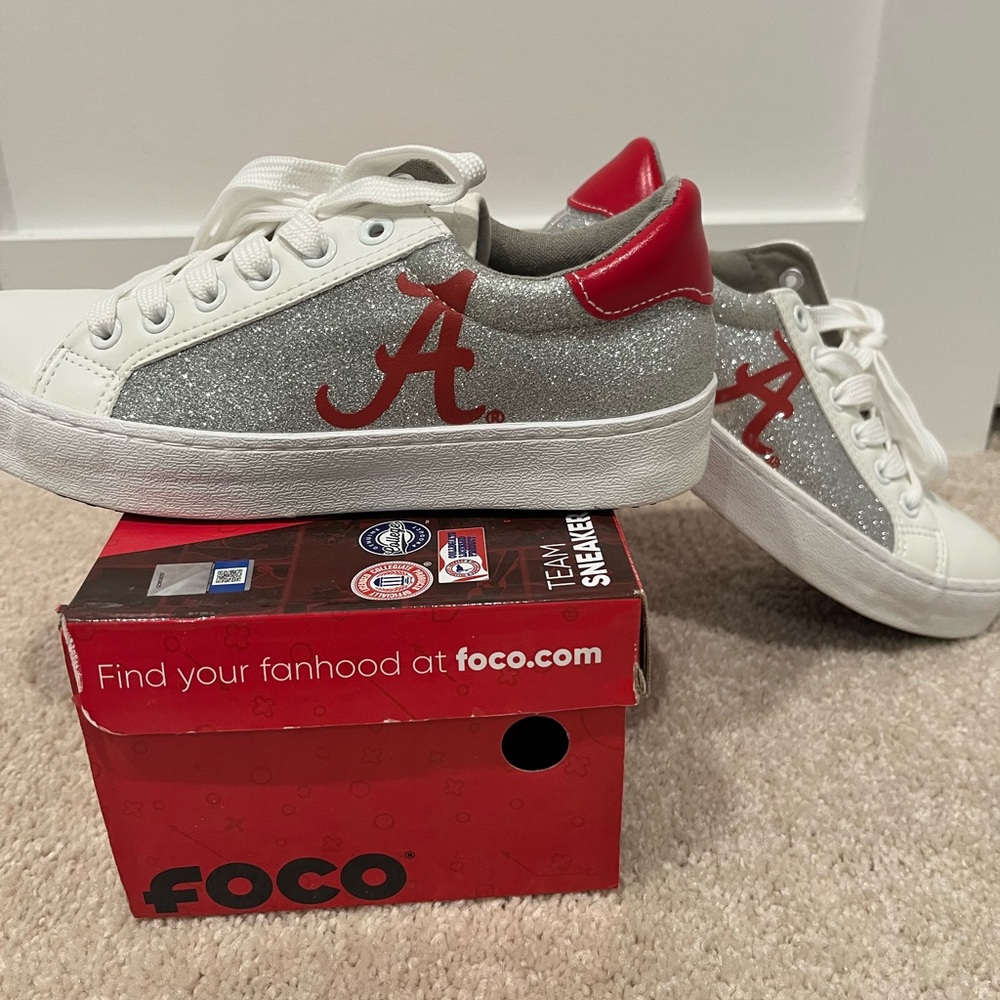 Women's FOCO Alabama Crimson Tide Glitter Sneakers